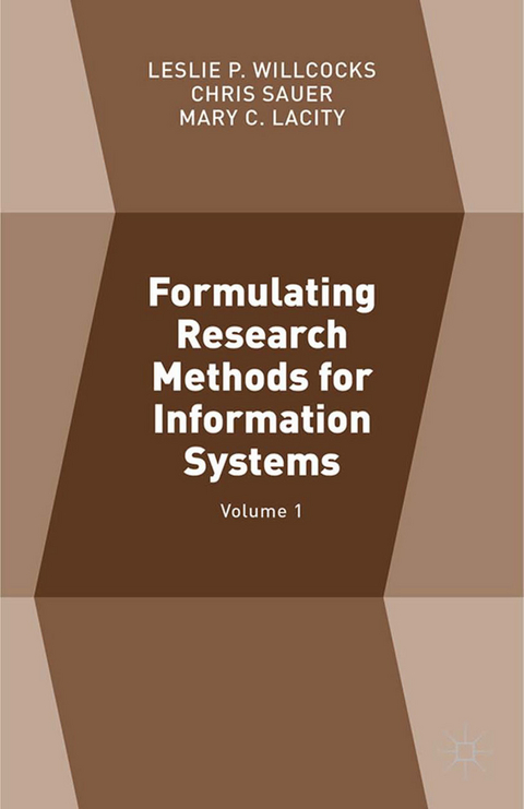 Formulating Research Methods for Information Systems - 