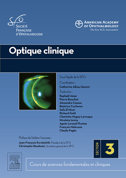 Optique Clinique -  Catherine Ganem-Albou,  American Academy of (AAO) Ophthalmology,  Societe Francaise (SFO) d'Ophtalmologie