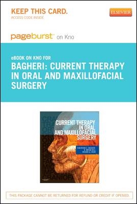 Current Therapy in Oral and Maxillofacial Surgery- Elsevier eBook on Intel Education Study (Retail Access Card) - Shahrokh C Bagheri, R Bryan Bell, Husain Ali Khan