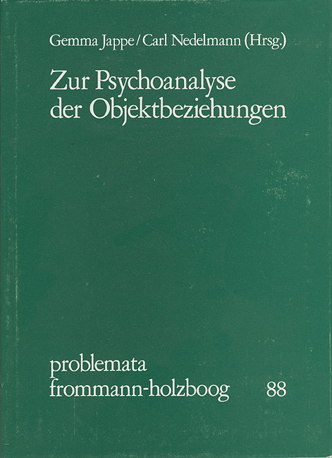 Zur Psychoanalyse der Objektbeziehungen - 