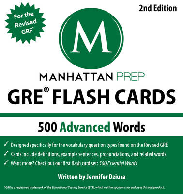 500 Advanced Words: GRE Vocabulary Flash Cards -  Manhattan Prep