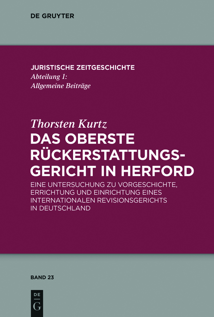 Das Oberste Rückerstattungsgericht in Herford - Thorsten Kurtz