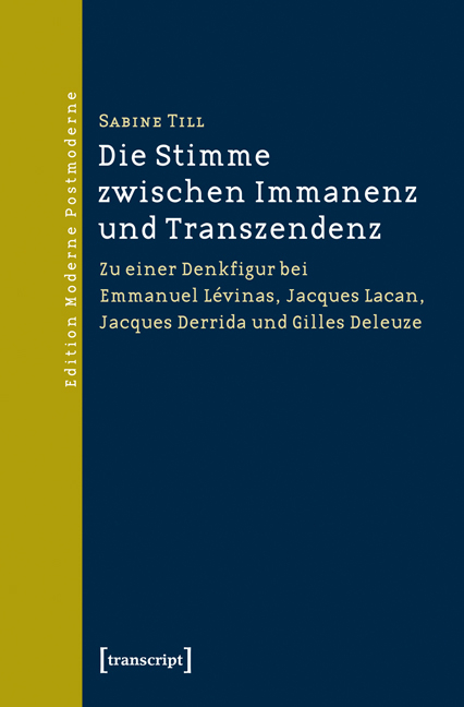 Die Stimme zwischen Immanenz und Transzendenz - Sabine Till