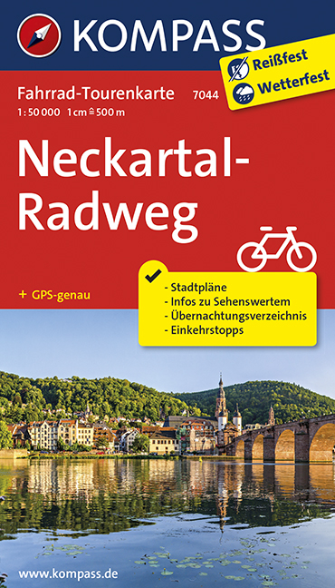 Fahrrad-Tourenkarte Neckartal-Radweg - 