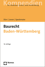 Baurecht Baden-Württemberg - Hansjochen Dürr, Dagmar Leven, Sabine Speckmaier