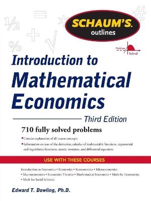 Schaum's Outline of Introduction to Mathematical Economics - Edward Dowling