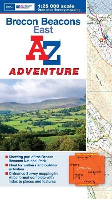 Brecon Beacons East A-Z Adventure Atlas -  A-Z Maps