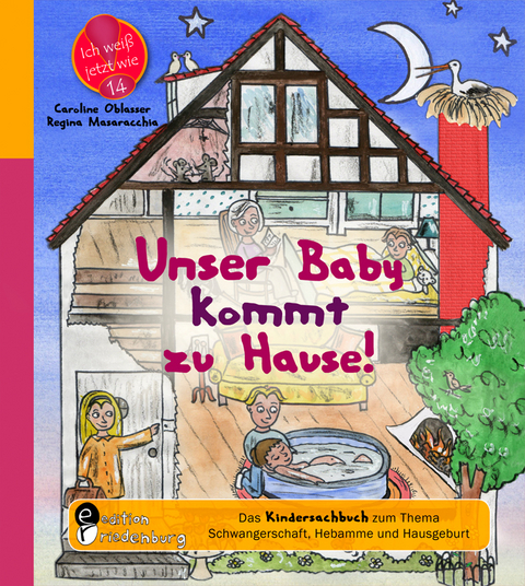 Unser Baby kommt zu Hause! Das Kindersachbuch zum Thema Schwangerschaft, Hebamme und Hausgeburt - Caroline Oblasser