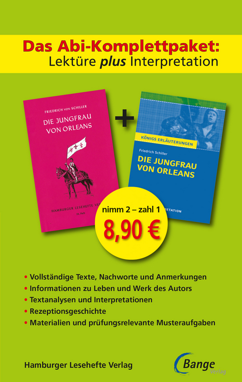 Die Jungfrau von Orleans von Friedrich Schiller – Lektüre plus Interpretation - Friedrich Schiller