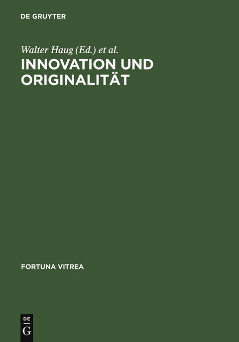 Innovation und Originalität - 