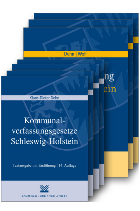 Gemeindeordnung/Kommunalverfassungsgesetze Schleswig-Holstein - Klaus D Dehn, Thorsten I Wolf