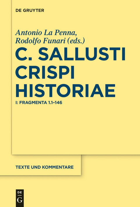 C. Sallusti Crispi Historiae - 