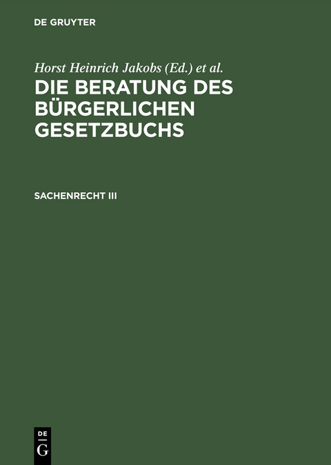 Sachenrecht III - 