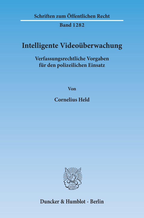 Intelligente Videoüberwachung. - Cornelius Held