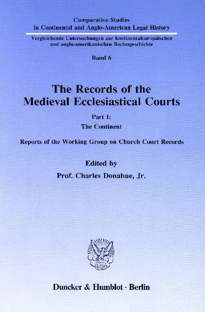 The Records of the Medieval Ecclesiastical Courts. - 