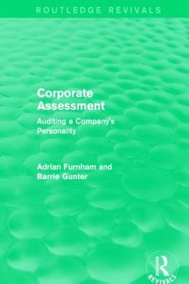 Corporate Assessment (Routledge Revivals) -  Adrian Furnham,  Barrie Gunter