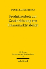 Produktverbote zur Gewährleistung von Finanzmarktstabilität - Daniel Klingenbrunn