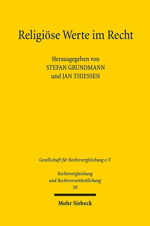 Religiöse Werte im Recht - 