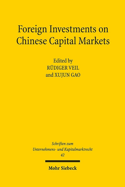 Foreign Investments on Chinese Capital Markets - 