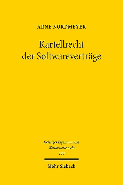 Kartellrecht der Softwareverträge - Arne Nordmeyer