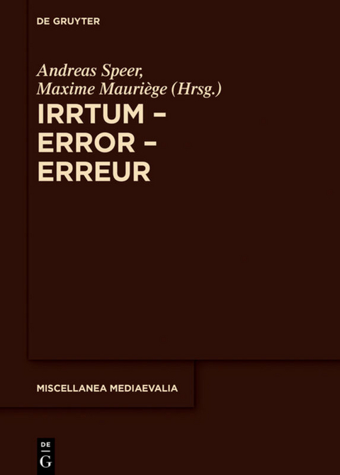 Irrtum – Error – Erreur - 