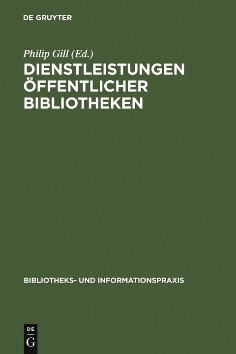 Dienstleistungen Öffentlicher Bibliotheken - 