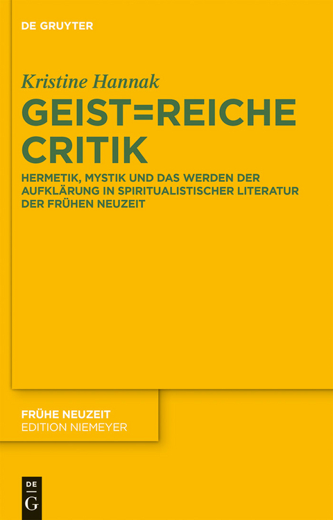 Geist=reiche Critik - Kristine Hannak