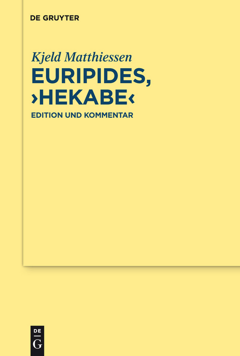 Euripides, "Hekabe" - Kjeld Matthiessen