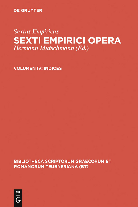 Indices -  Sextus Empiricus