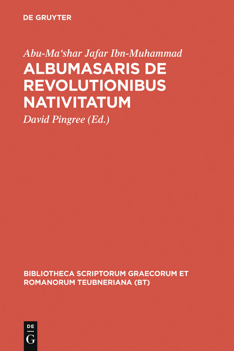 Albumasaris de revolutionibus nativitatum -  Abu-Ma’shar Jafar Ibn-Muhammad