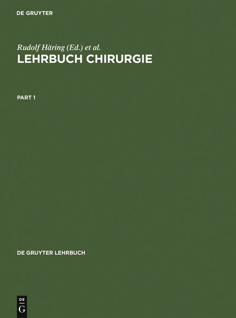 Lehrbuch Chirurgie - 