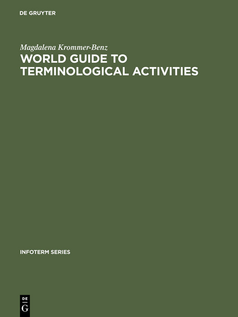 World guide to terminological activities - Magdalena Krommer-Benz