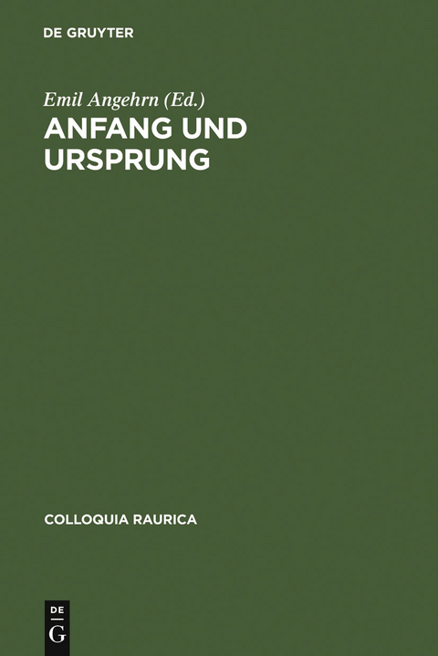 Anfang und Ursprung - 