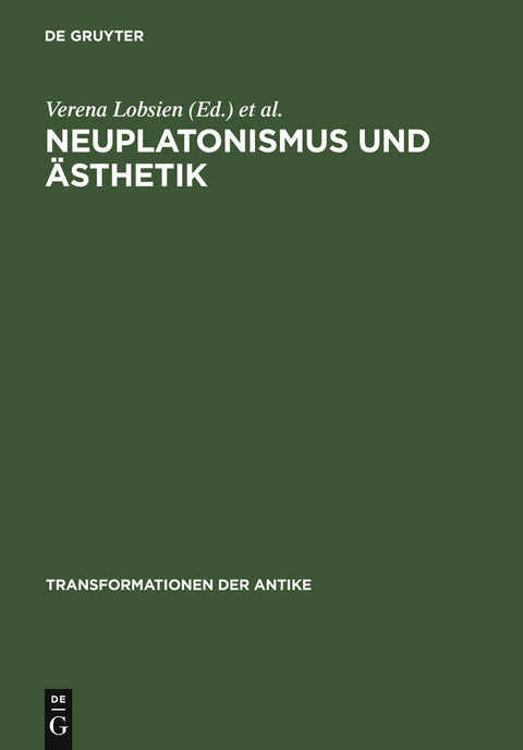 Neuplatonismus und Ästhetik - 