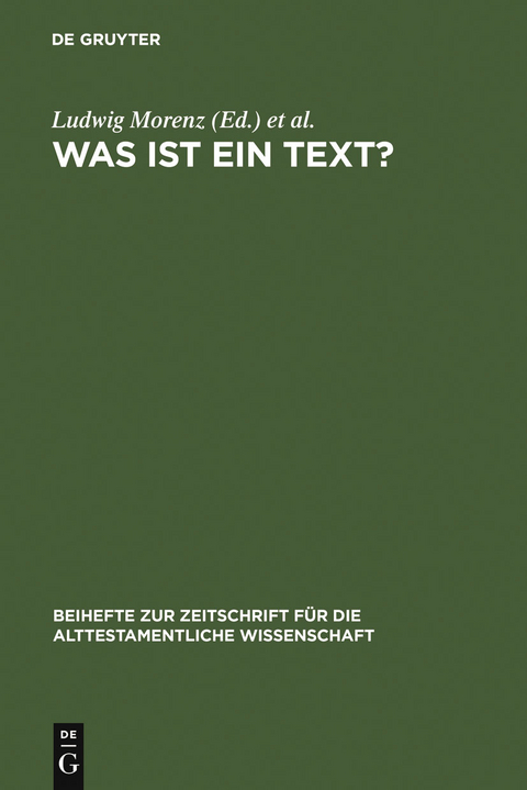 Was ist ein Text? - 