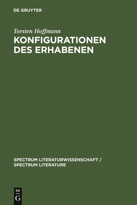 Konfigurationen des Erhabenen - Torsten Hoffmann