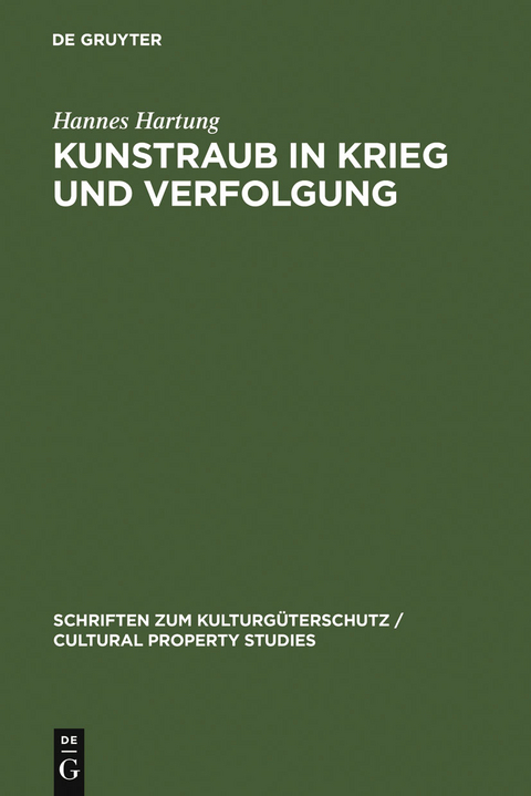 Kunstraub in Krieg und Verfolgung - Hannes Hartung