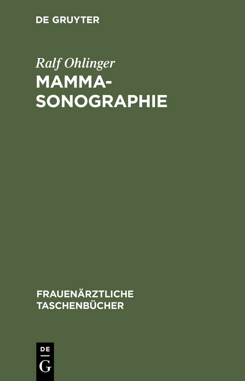 Mammasonographie - Ralf Ohlinger