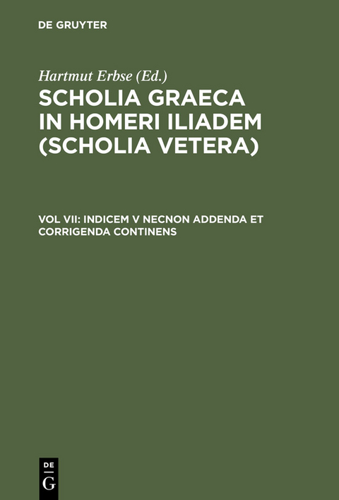 Indicem V necnon addenda et corrigenda continens - 