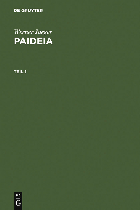 Paideia - Werner Jaeger