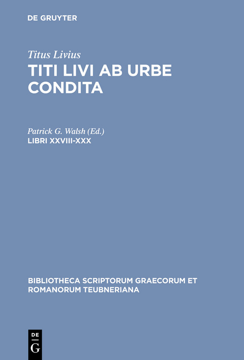 Libri XXVIII-XXX - 