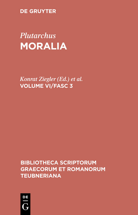 Moralia -  Plutarchus