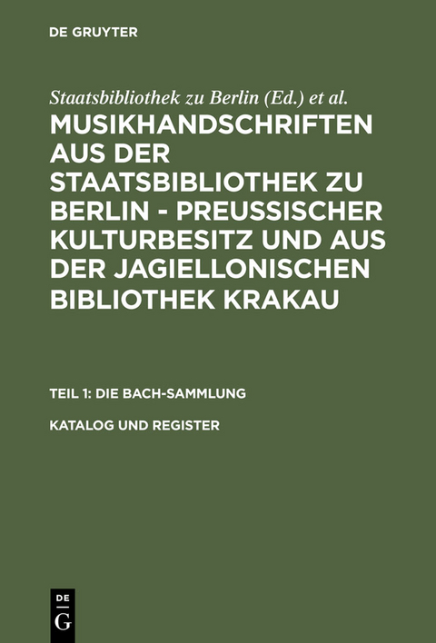 Katalog und Register - 