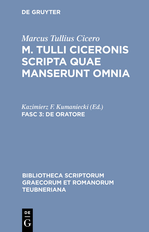 De oratore -  Marcus Tullius Cicero