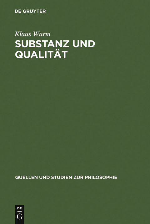 Substanz und Qualität - Klaus Wurm