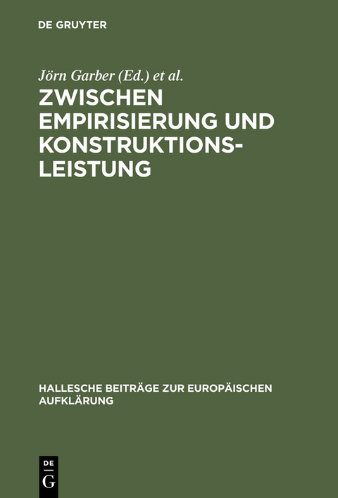 Zwischen Empirisierung und Konstruktionsleistung - 