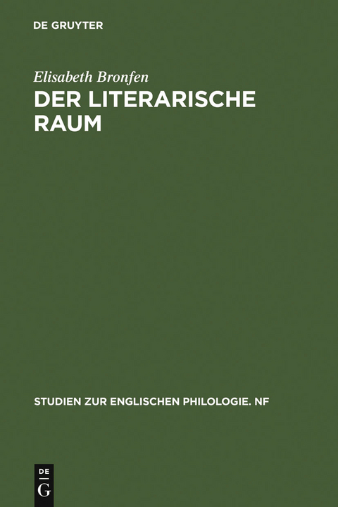 Der literarische Raum - Elisabeth Bronfen