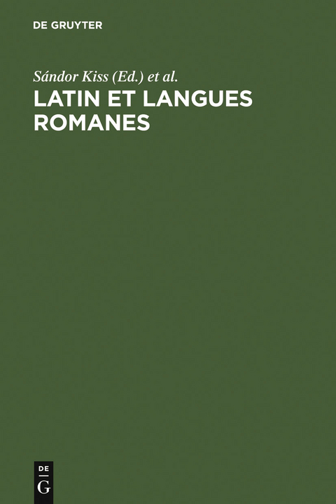 Latin et langues romanes - 