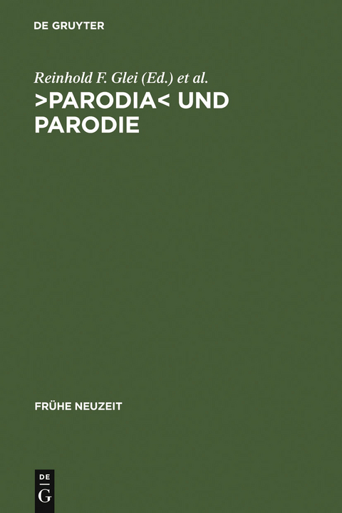 >Parodia< und Parodie - 