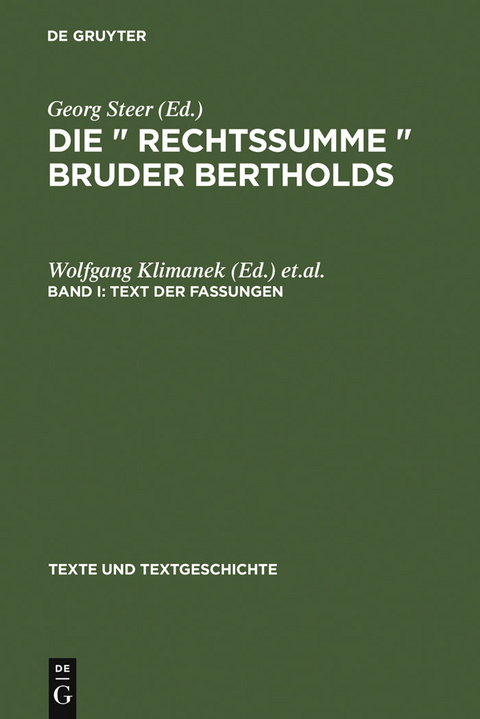 Text der Fassungen - 